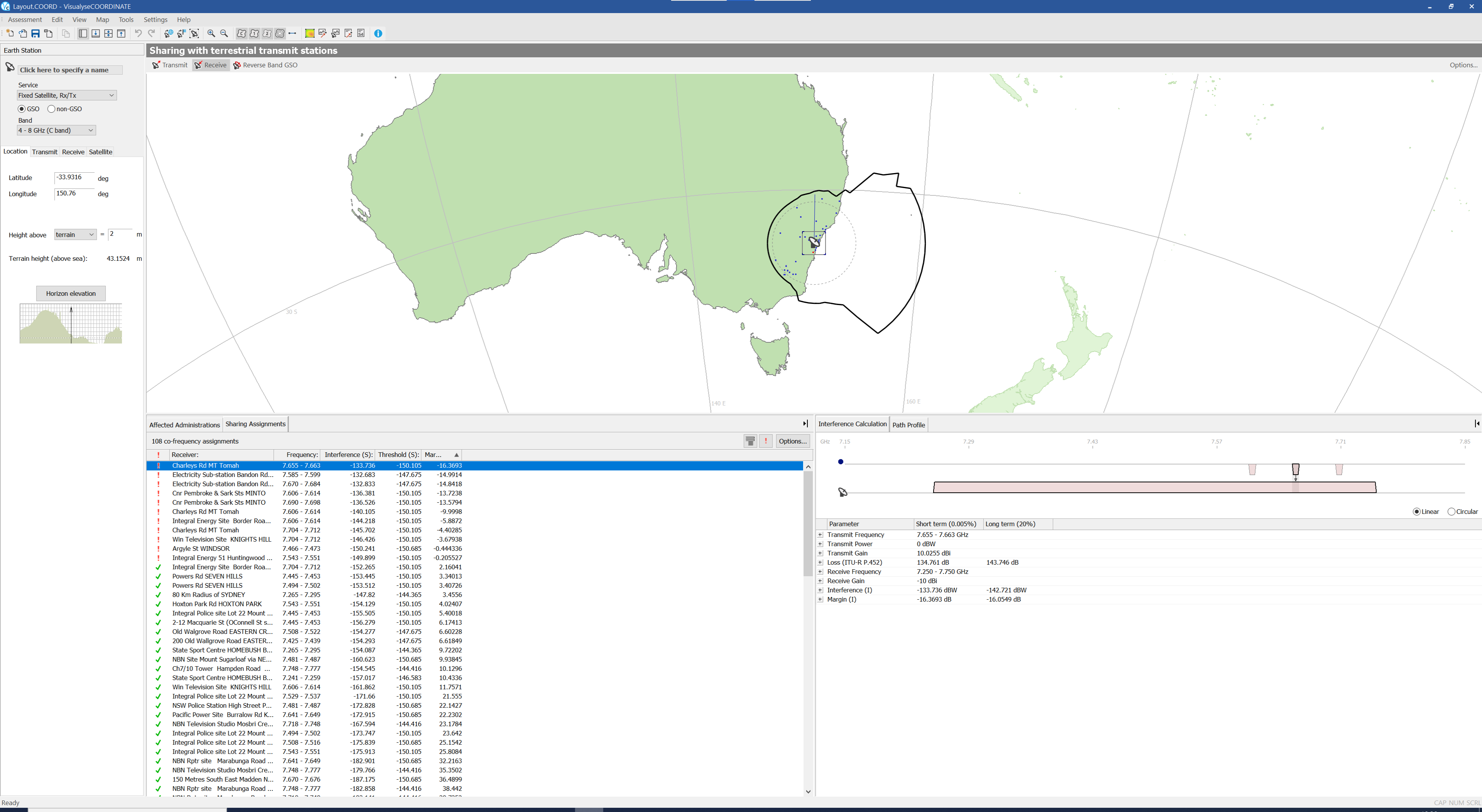 Application Window Showing Imported Assignments