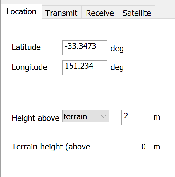 Earth Station Location