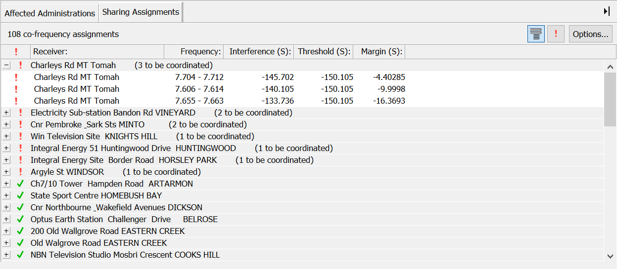 Assignment Window – Showing Grouped Assignments