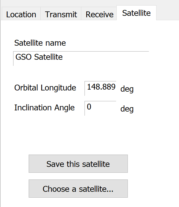 GSO Satellite Options