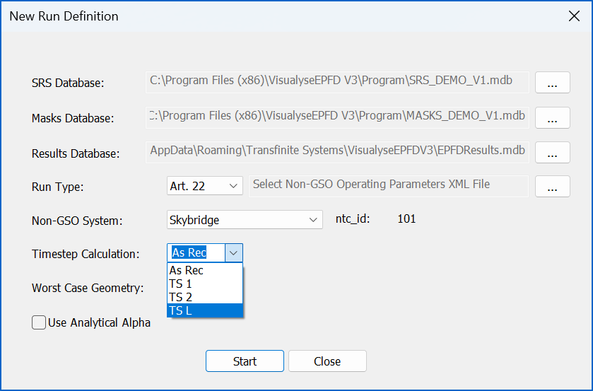 Figure 32: New Timestep Option