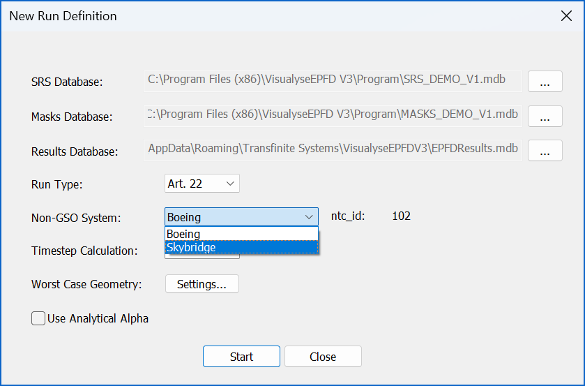 Figure 4: Selecting System