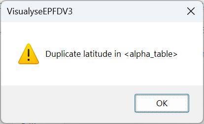 Figure 30: XML Validation Error