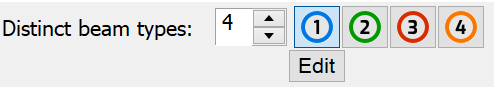 Controls to Add and Edit Beam Types