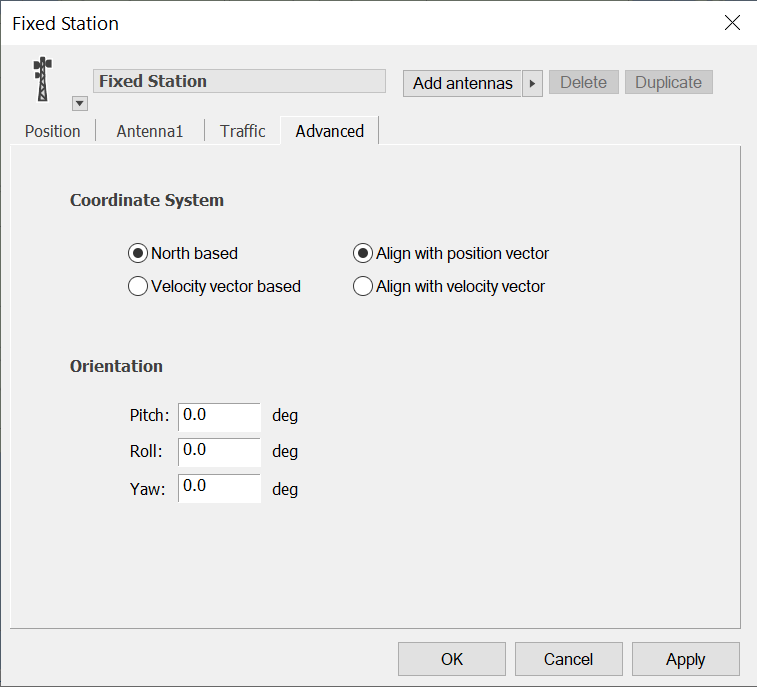 Advanced Station Options