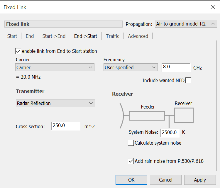 Radar Reflections Link Options