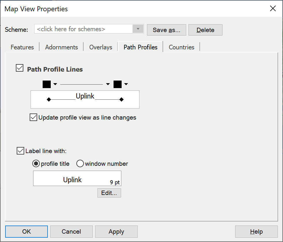 Map View Properties