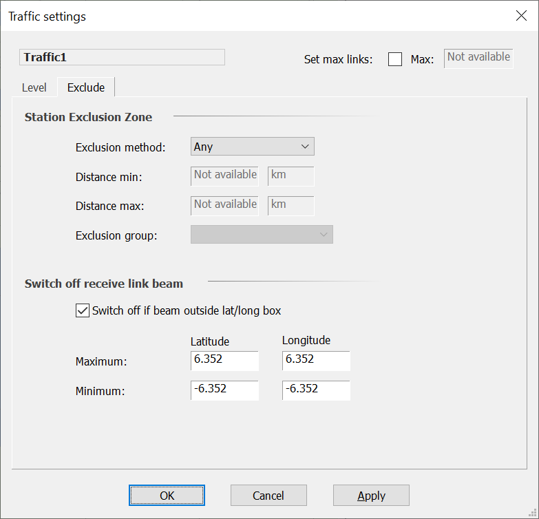 Fixed Link Traffic Tab
