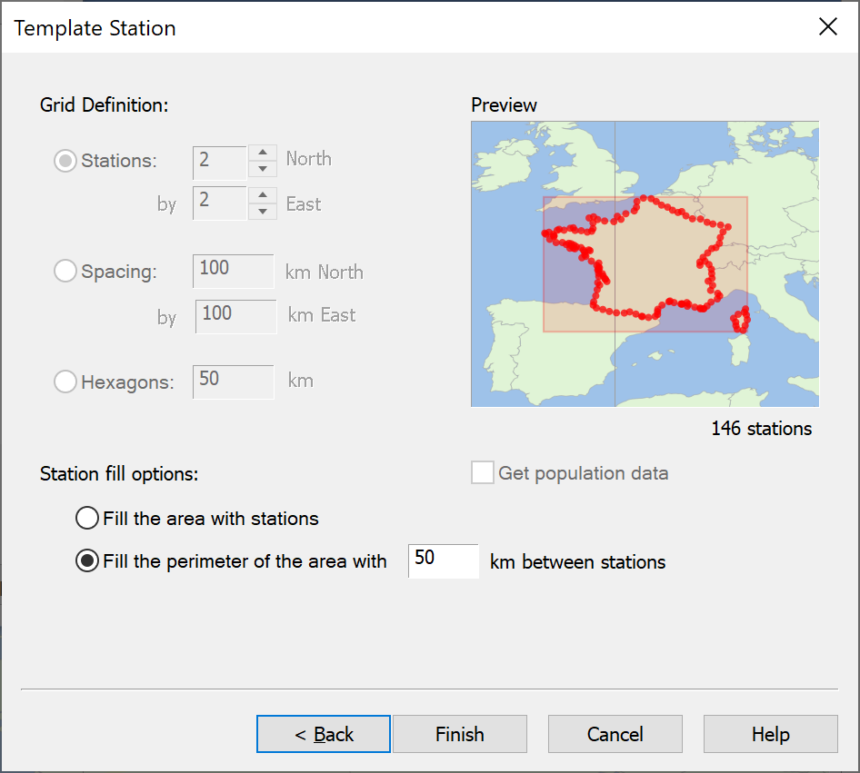 Service Area Wizard – Deployment along Country Border