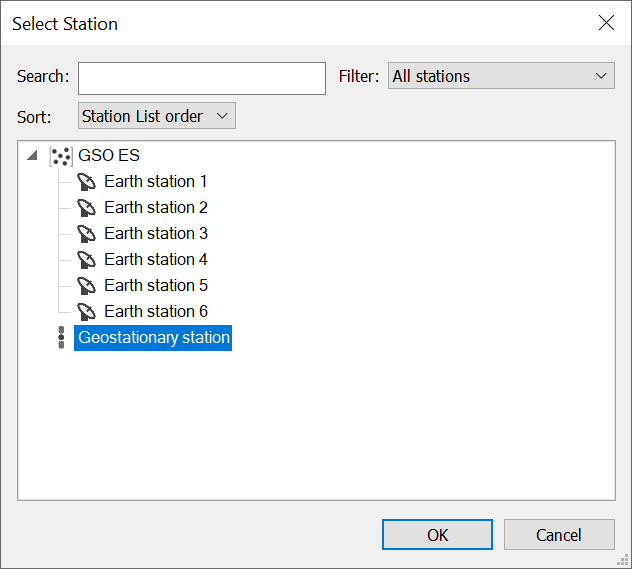 Selecting Stations