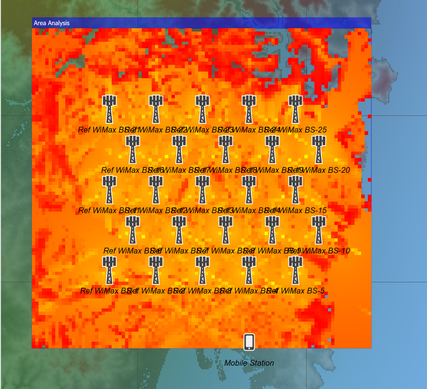 Coverage from WiMAX Network