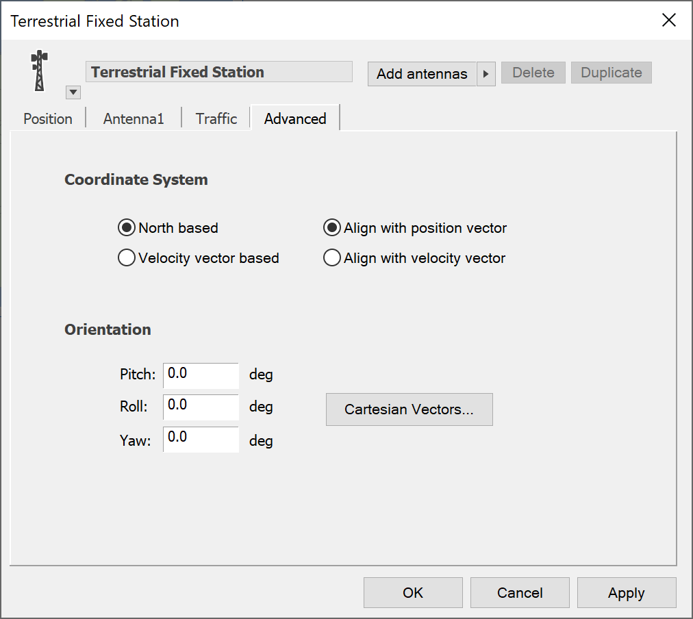 Advanced Station Options