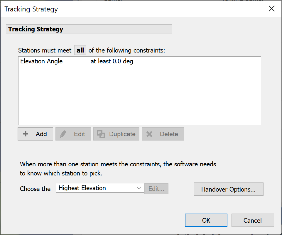 Configuring Tracking Strategies