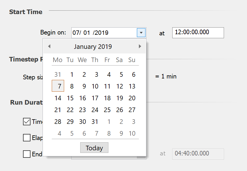 Date Selector