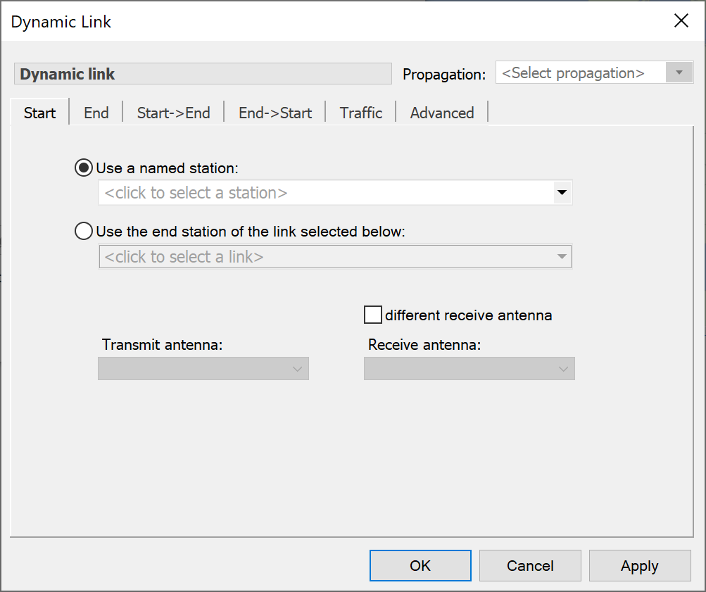 Dynamic Link Start Station Tab