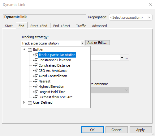 Built-in Tracking Strategies