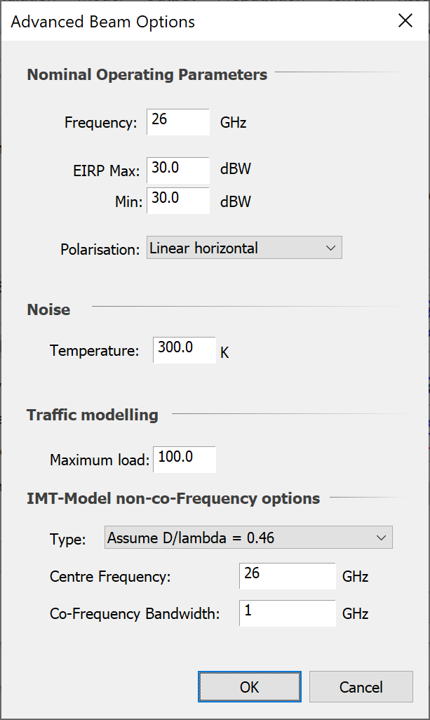 IMT-Model Advanced Options